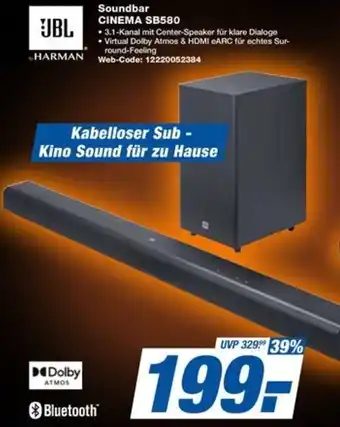 expert Techno Land JBL Soundbar CINEMA SB580 Angebot