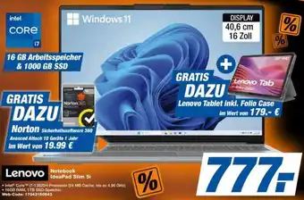 expert Techno Land Lenovo Notebook IdeaPad Slim 5i Angebot