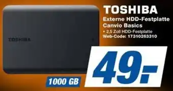 expert Techno Land TOSHIBA Externe HDD-Festplatte Canvio Basics Angebot