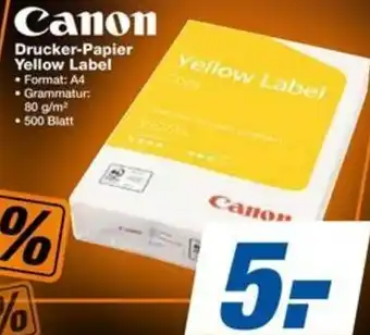 expert Techno Land Canon Drucker-Papier Yellow Label Angebot