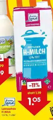 Netto Marken-Discount Laktosefreie H-Milch Angebot