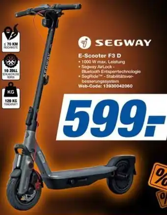 expert Techno Land SEGWAY E-Scooter F3 D Angebot