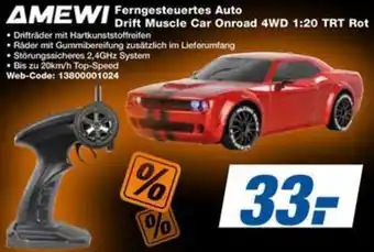 expert Techno Land AMEWI Ferngesteuertes Auto Drift Muscle Car Onroad 4WD 1:20 TRT Rot Angebot