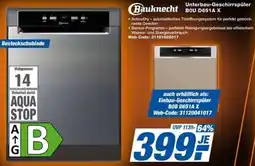 expert Techno Land Bauknecht Unterbau-Geschirrspüler B0U D651A X Angebot