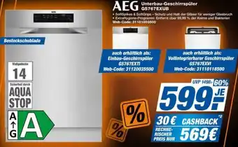 expert Techno Land AEG Unterbau-Geschirrspüler GS767EXUB Angebot