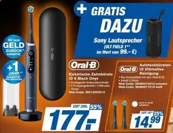 expert Techno Land Oral-B Elektrische Zahnbürste iO 9 Black Onyx Angebot