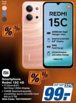 expert Techno Land Smartphone Redmi 15C 4G Angebot