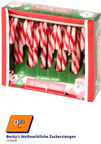 Action Becky's Weihnachtliche Zuckerstangen Angebot