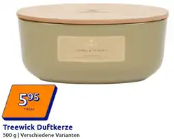 Action Treewick Duftkerze Angebot