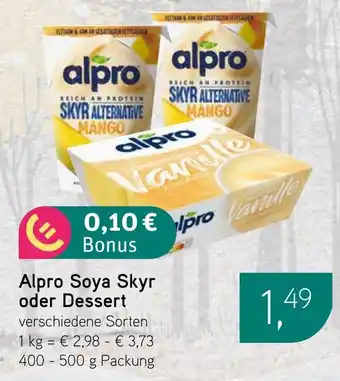 Dornseifer Alpro Soya Skyr oder Dessert Angebot