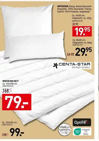 Möbel Wallach Centa-star kopfkissen Angebot