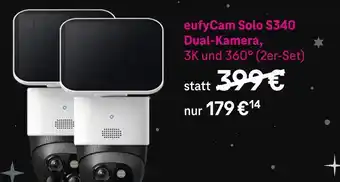 Telekom Shop Eufycam solo s340 dual-kamera Angebot