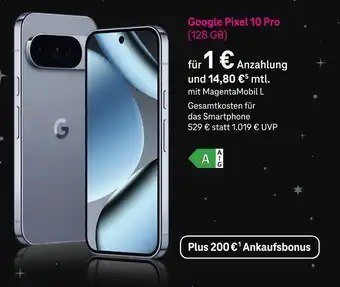 Telekom Shop Google pixel 10 pro Angebot