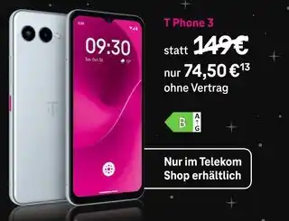 Telekom Shop T phone 3 Angebot