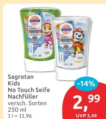 Budni Sagrotan kids no touch seife nachfüller Angebot
