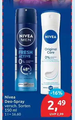 Budni Nivea fresh active deo-spray Angebot
