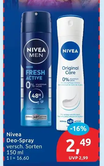Budni Nivea fresh active deo-spray Angebot