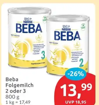Budni Nestlé beba folgemilch 2 Angebot