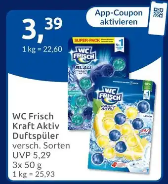 Budni Wc frisch kraft aktiv duftspüler blau Angebot