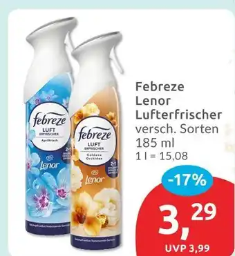 Budni Febreze lenor luft erfrischer apribluete Angebot