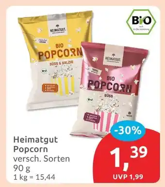 Budni Heimatgut bio popcorn süß & salzig Angebot