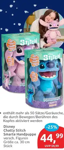 Budni Disney chatty stitch smarte handpuppe Angebot