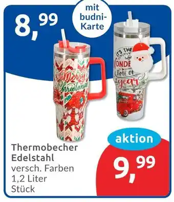 Budni Thermobecher edelstahl Angebot