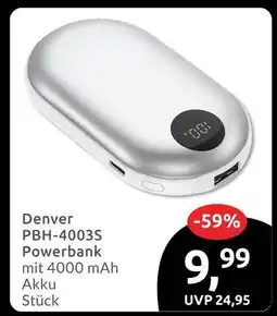 Budni Denver pbh-4003s powerbank Angebot