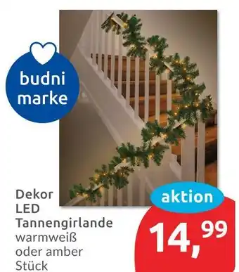 Budni Budni marke dekor led tannengirlande Angebot