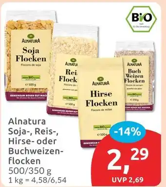 Budni Alnatura soja flocken Angebot