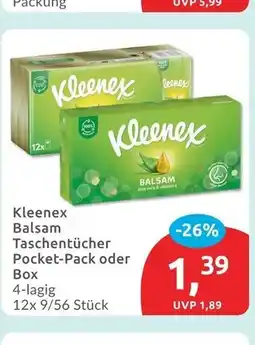 Budni Kleenex balsam taschentücher pocket-pack Angebot