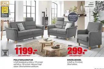 Multipolster Polstergarnitur Angebot