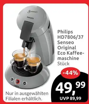 Budni Philips hd7806/37 senseo original eco kaffeemaschine Angebot