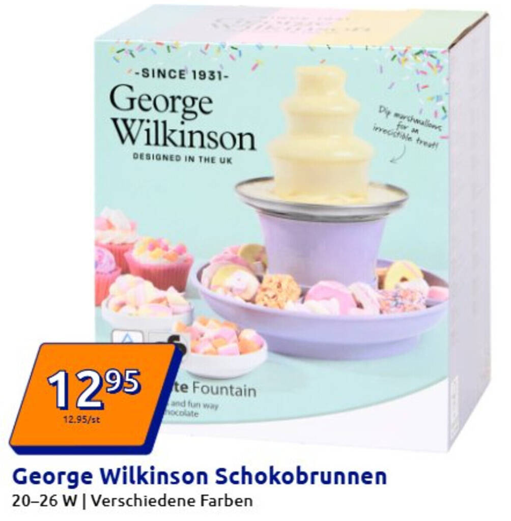George Wilkinson Schokobrunnen Angebot bei Action