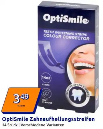 Action OptiSmile Zahnaufhellungsstreifen Angebot
