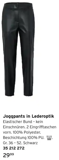 Tchibo Joggpants in Lederoptik Angebot