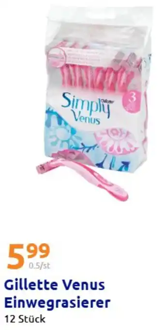 Action Gillette Venus Einwegrasierer Angebot