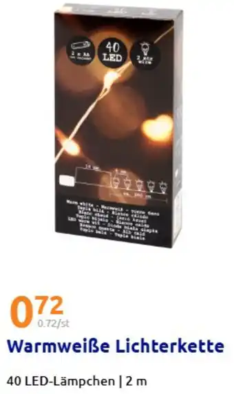 Action Warmweiße Lichterkette Angebot