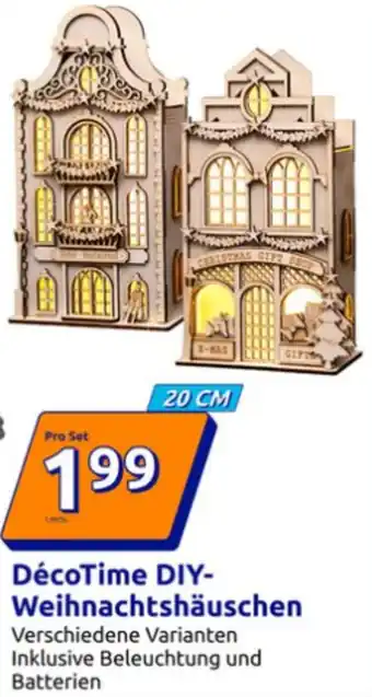 Action DécoTime DIY Weihnachtshäuschen Angebot