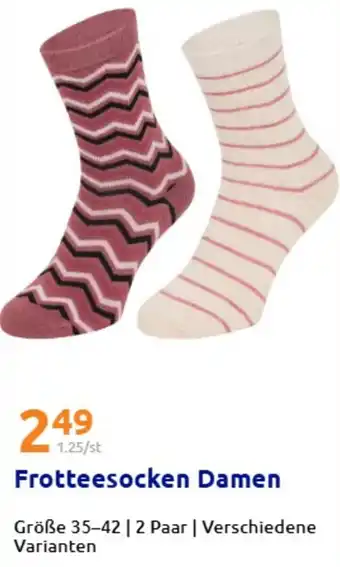 Action Frotteesocken Damen Angebot