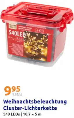 Action Weihnachtsbeleuchtung Cluster-Lichterkette Angebot