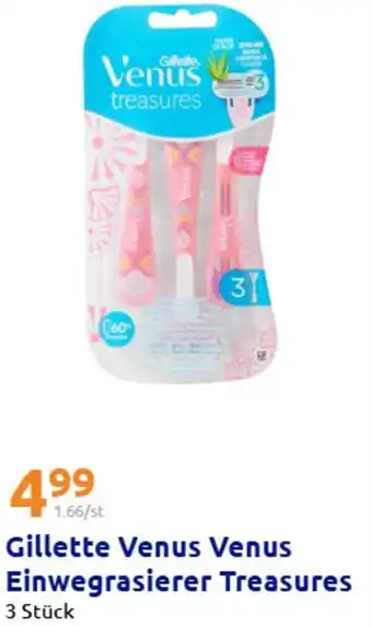 Action Gillette Venus Venus Einwegrasierer Treasures Angebot
