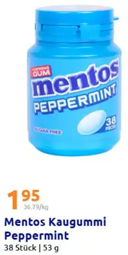Action Mentos Kaugummi Peppermint Angebot