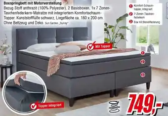 Möbel Turflon Boxspringbett mit Motorverstellung Angebot