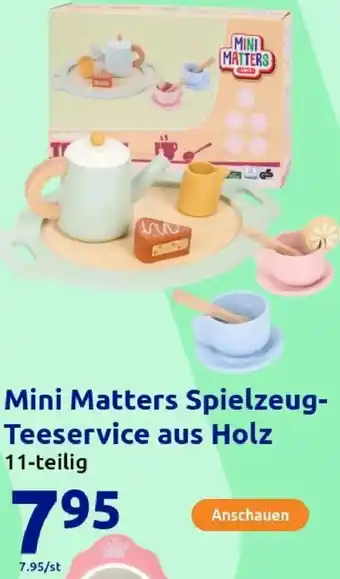 Action Mini Matters Spielzeug Teeservice aus Holz Angebot