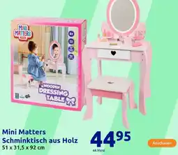 Action Mini Matters Schminktisch aus Holz Angebot