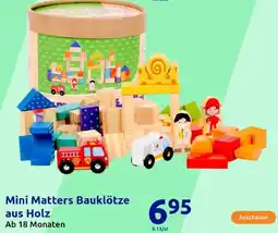 Action Mini Matters Bauklötze aus Holz Angebot