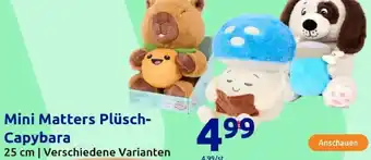 Action Mini Matters Plüsch Capybara Angebot