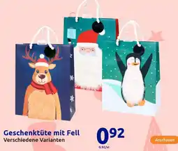 Action Geschenktüte mit Fell Angebot