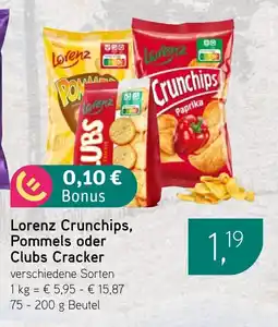Dornseifer Lorenz Crunchips, Pommels oder Clubs Cracker Angebot
